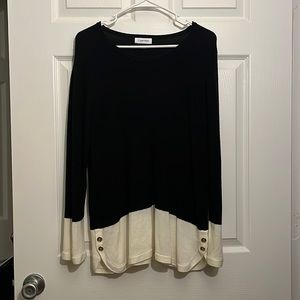 Calvin Klein Sweater Women’s Size XL Black & White